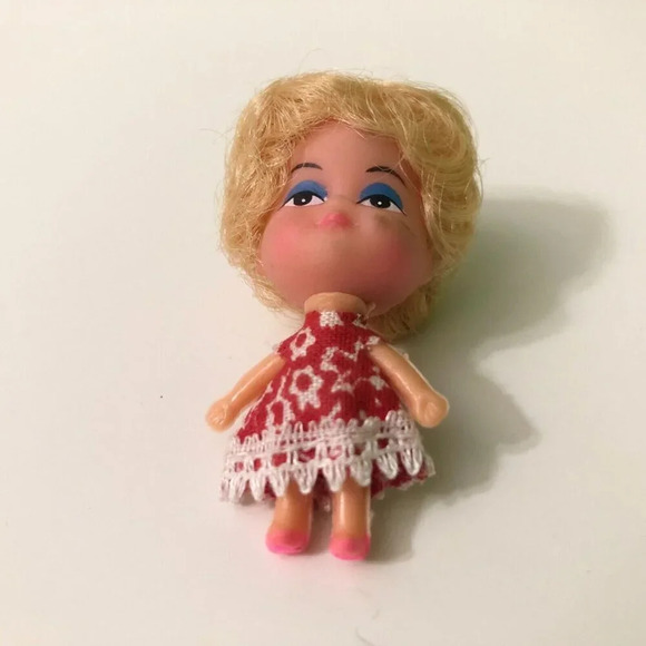 Vintage Liddle Kiddle Clone Doll Necklace Loop 2 Inch Tall - Picture 5 of 12